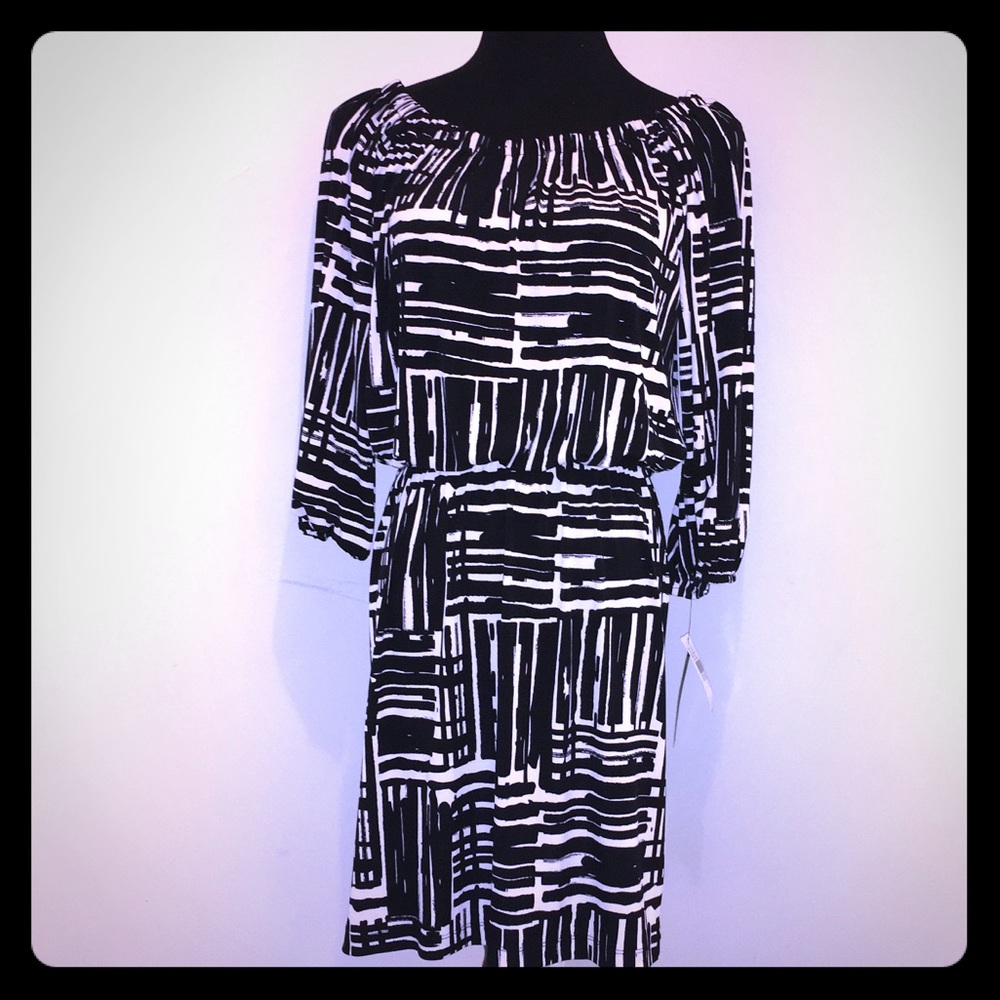 AB Studio Geometric Dress